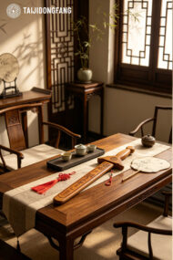 Premium Peach Wood Bagua Seven-Star Sword, Feng Shui Protection & Home Blessing Decor - Image 2