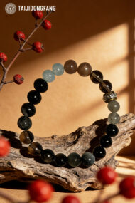 Premium Clear Quartz Multi-Gemstone Bracelet, Feng Shui Clarity & Wealth Amulet - Image 3