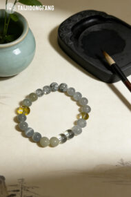 Premium Clear Quartz Multi-Gemstone Bracelet, Feng Shui Clarity & Wealth Amulet - Image 3