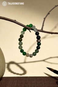 Premium Green Phantom & Rutilated Quartz Bracelet, Feng Shui Wealth & Abundance Amulet - Image 3