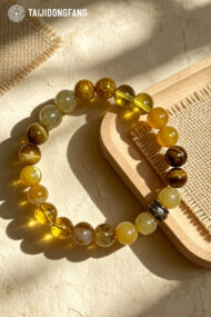 Premium Yellow Citrine & Tiger's Eye Feng Shui Bracelet, Wealth & Prosperity Amulet - Image 3