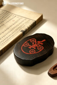 Premium Lightning-Struck Wood Taoist Talisman Pendant, Feng Shui Protection & Luck Amulet - Image 2