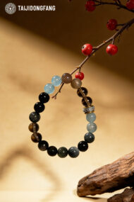 Premium Clear Quartz Multi-Gemstone Bracelet, Feng Shui Clarity & Wealth Amulet