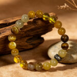 Premium Yellow Citrine & Tiger's Eye Feng Shui Bracelet, Wealth & Prosperity Amulet